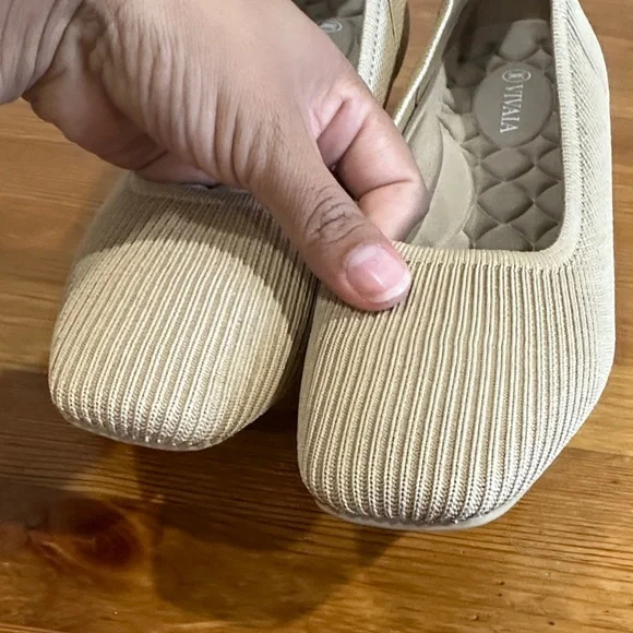 Vivaia Elegant Square-Toe Heels in Beige - Picture 10 of 14